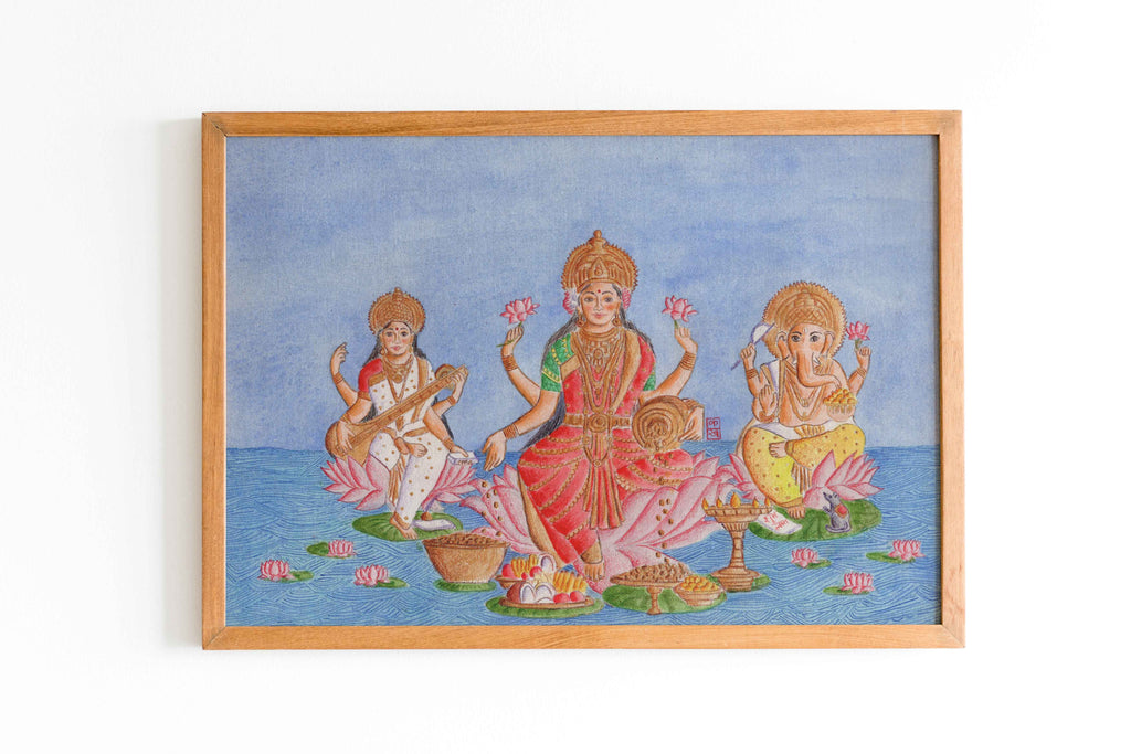 Kannika Art Diwali Puja Poster | Art Print