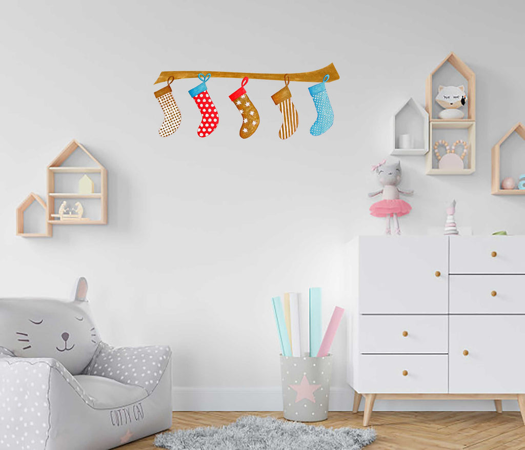 Kannika Art Holiday Decor Christmas Stockings | Easy Decal